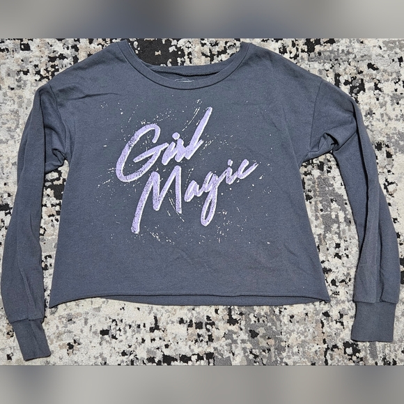 Girl Magic Grayson Threads Sweater - Vintage Distressed 80s Vibe - Women's Small - Picture 1 of 4